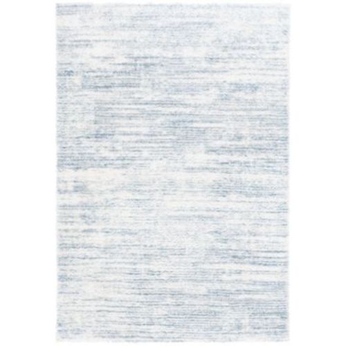 Tahoe Shag THO653 Power Loomed Indoor Area Rug - Blue/Ivory - 5'x7' - Safavieh