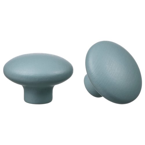 PLOCKAR Knob - gray-turquoise 1 15/16 "