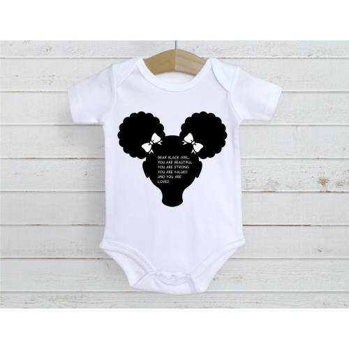 Dear Black Girl Onesie, Black Baby Girl, Black Women, Black History Month, Baby Shower, Christmas Gift | Black Excellence | Kamala Harris
