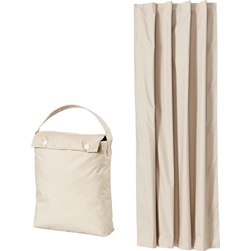 Amazon Basics Portable Blackout Curtain Shade with Suction Cups, 50"W x 78"L, 1-Pack, Beige