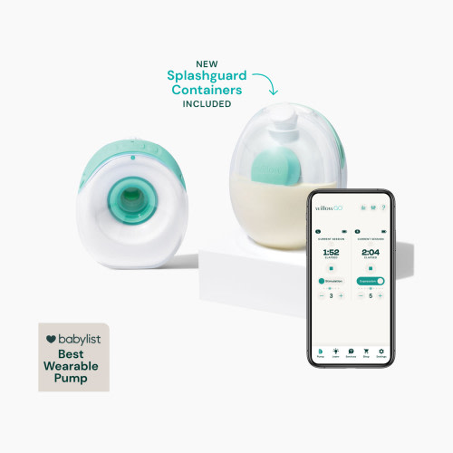 Willow Go Wearable Hands-Free, Cord-Free Electric Breast Pump - Double