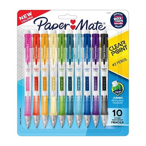 Paper Mate Clearpoint Mechanical Pencil, 0.7mm, #2 Medium Lead, 10/Pack (2164121)