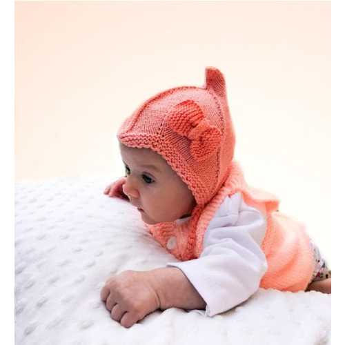 Pixie Hat- Pink- 6-12 Months