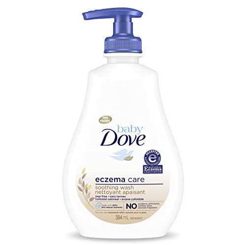 Baby Dove Soothing Wash To Soothe Delicate Baby Skin Eczema Care Washes Away Bacteria, No Artificial Perfume or Color, Paraben Free, Phthalate Free 13 oz