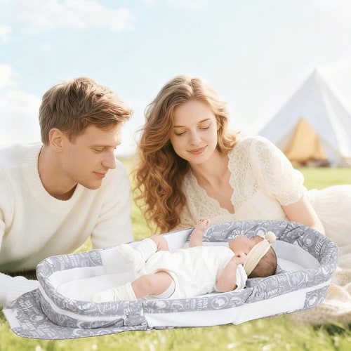 Portable Baby Nest Bed Baby Lounger for Newborns