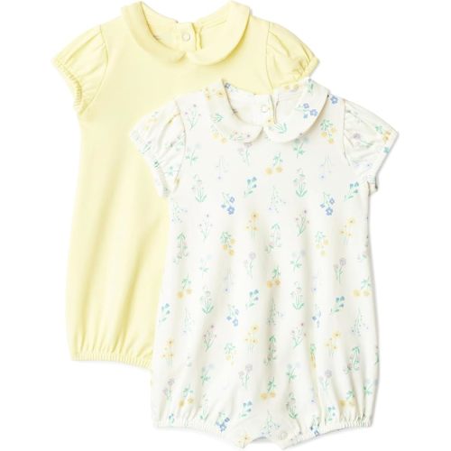 Amazon Essentials x Sofia Grainge Baby Girls' Cotton Short Sleeve Romper with Peter Pan Collar