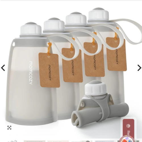 Reusable Silicone Breastmilk Bags for Breastfeeding