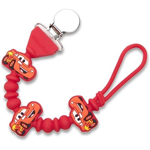 Disney Cars Stitch Minnie Mouse Pooh Silicone Pacifier Clip BPA-Free Baby Binky Holder Strap Teether Holder for Newborn Infant