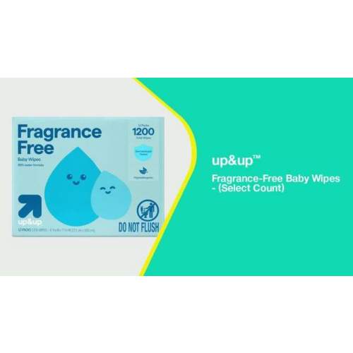 Fragrance Free Baby Wipes - 72ct