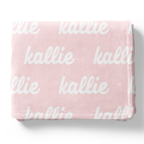 Perfectly Pink Personalized Color Blanket