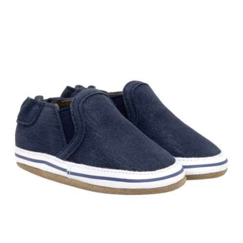 Liam Basic Soft Soles Navy – Robeez