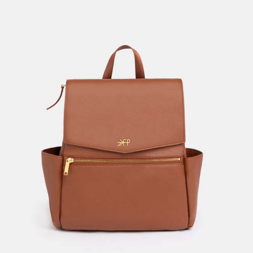 Cognac Mini Classic Bag II | Mini Brown Diaper Bag Backpack – Freshly Picked