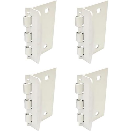 QCAA Flip Action Door Lock, Reversible Privacy Lock with Anti-Lock Out Screw for Child Safe & Home Defense,Matte White, 4Pack, Made in Taiwan