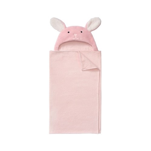 Luxe Faux Fur Critter Kid Hooded Towel Collection