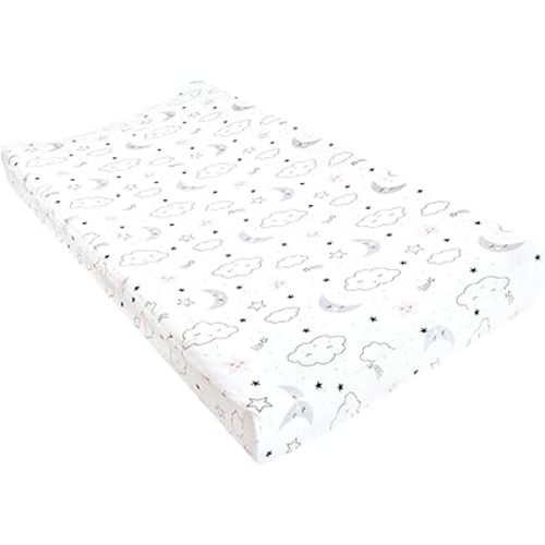 Hudson Baby Unisex Baby Changing Pad Cover, Dreamer, One Size