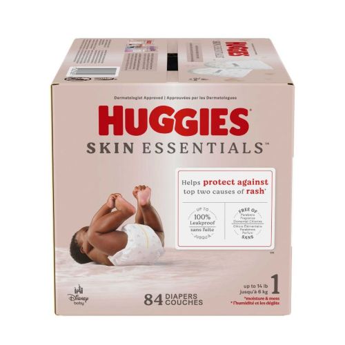 Huggies Skin Essentials Luxury Diapers - Size 1 - 84ct