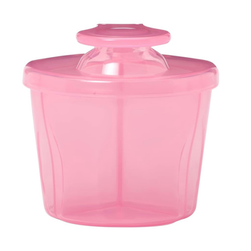 Dr. Brown's Baby Formula Dispenser with Snap-On Lid for On-the-Go Feedings,Milk Powder Dispenser for Traveling with Infant,Pink