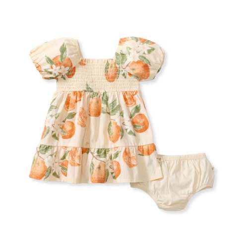 Dubrovnik Oranges Matching Girl Dress – Burt's Bees Baby