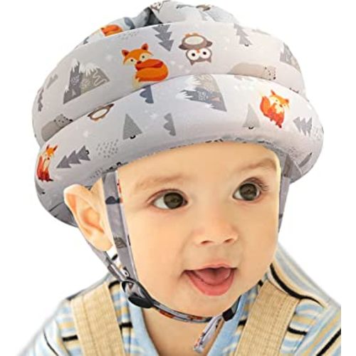 Baby Head Protector - Baby Helmet for Crawling Walking Running - No Bumps and Soft Cushion - Adjustable Protective Cap Infant Baby Safety Headguard - Toddler Helmets 6-12 Months 1-2 Years Old