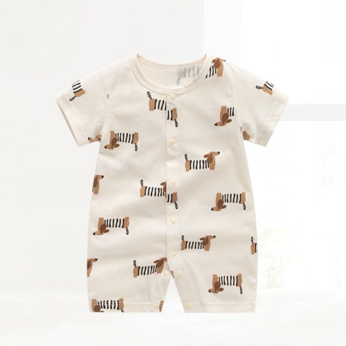 Baby Striped Dogs Onesie