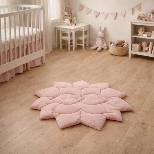 Floral Baby Play Mat, Soft Padded Mat