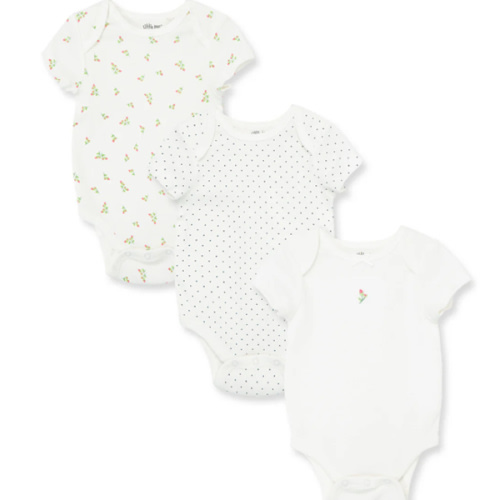 Rosebud 3-Pack Bodysuits