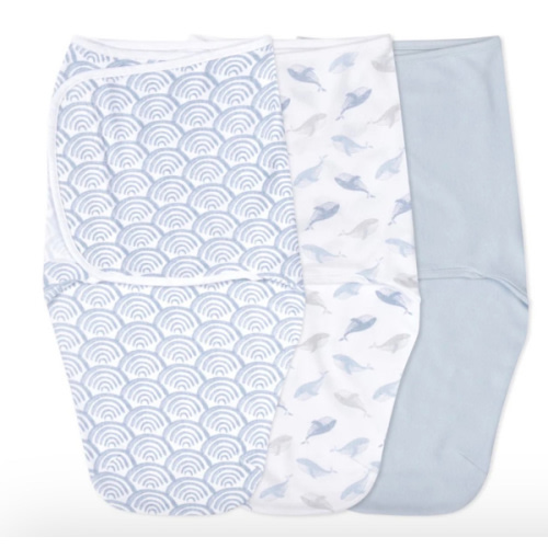 At Sea Easy Swaddle With No Zipper 0-3M | aden + anais