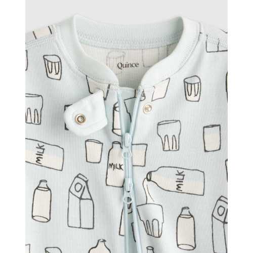 Cotton Footie Zippered Pajama