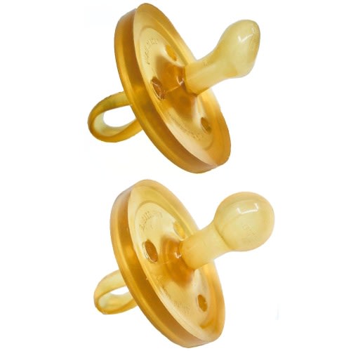 Zoë b Organic | Simply Rubber Pacifier - Sampler Pack - Medium (6-12 mo)