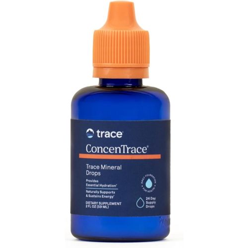 Trace Minerals ConcenTrace Trace Mineral Drops | Supports Energy, Digestion, Bone Health & Hydration, 70+ Ionic Trace Minerals w/ Magnesium, Chloride & Potassium | Keto, Vegan & Non-GMO | 24 Servings
