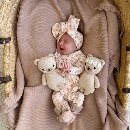 Frill Zip Romper | Paisley Coffee – Little and Fern