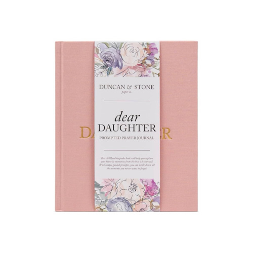 Mother Daughter Journal – Durable Dear Daughter Journal Keepsake – Linen Baby Memory Book - Unique Gifts for Daughter (Pink, 230 Pages)