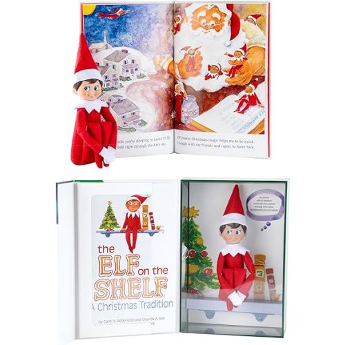 The Elf on the Shelf: A Christmas Tradition - Boy Scout Elf with Blue Eyes - Includes Artfully Illustrated Storybook, Keepsake Box and Official Adoption Certificate
