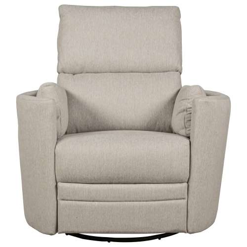 Eastern Shore Compass Power Swivel Glider with USB in Frost