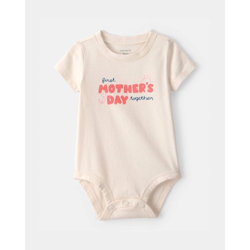 Baby 'Mother's Day' Graphic Bodysuit - Cream | Carter's