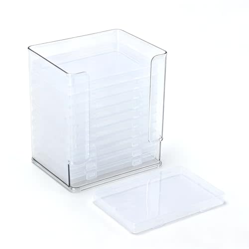 Milk Bag Storage Container Kit with 11 Freezer Flattener Boxes, Milk Freezer Tray, Space-Saving Freeze Flat Storage for Milk Bags, Reusable Milk Feeding Supplies for Fridge