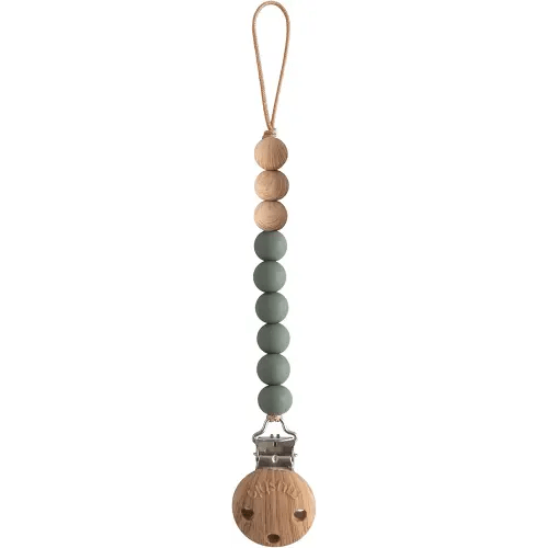 mushie 100% Silicone Baby Pacifier Clip BPA Free | Eva (Dried Thyme)