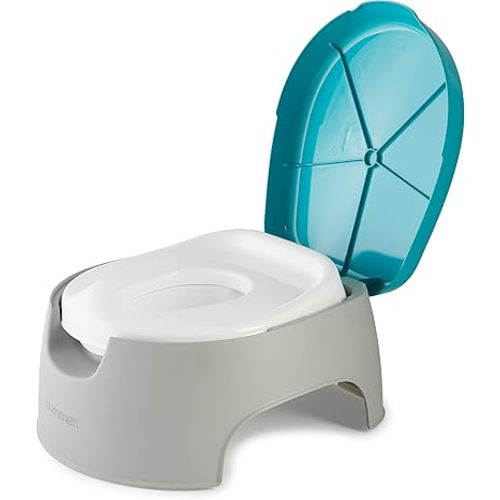 Summer Infant Summer 3-in-1 Train with Me Potty Seat Topper and Stepstool for Toddler Training and Beyond Easy to Empty and Clean Space Saving