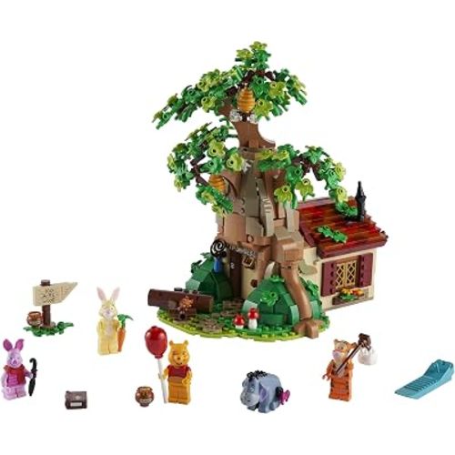 LEGO 21326 Ideas Ensemble Disney Pour adultes Winnie l'Ourson, Maison a Exposer, Figurine Bourriquet, Figurine Porcinet