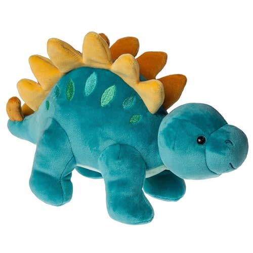 Mary Meyer Stuffed Animal Smootheez Pillow-Soft Toy, 10-Inches, Blue Stegosaurus Dinosaur