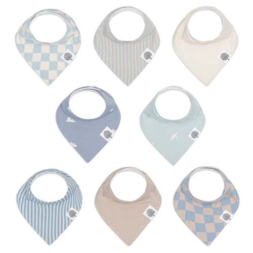 Parker Baby Bandana Bib in Cloud - 8-Pack – EasyTot