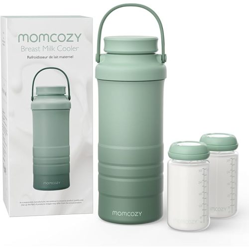 Momcozy - Enfriador portátil de leche materna de 22 onzas para exteriores, salvavidas con enfriamiento total de 360° durante 24 horas, enfriador de leche materna de viaje de mayor capacidad con 2 : Amazon.com.mx: Bebé