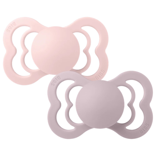 Supreme Pacifiers 2 Pack - Blossom/Dusky Lilac – Bibsworld store US