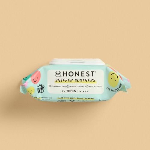 The Honest Company Sniffer Soothers Nose and Face Wipes - 30ct