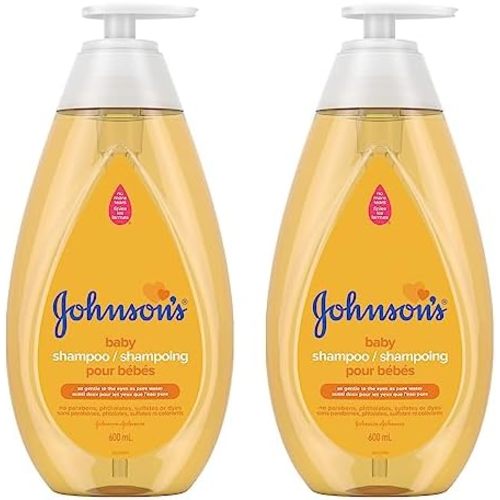 Johnson's Baby Shampoo, Paraben and Tear Free and Mild, Pack of 2 (total 1200ml)