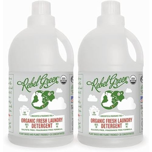 Rebel Green Organic Laundry Detergent, Natural Laundry Soap