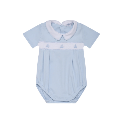 Sailboat Smocked Bubble - 3-6M