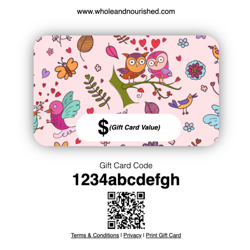 Whole and Nourished Meal Delivery Gift Card