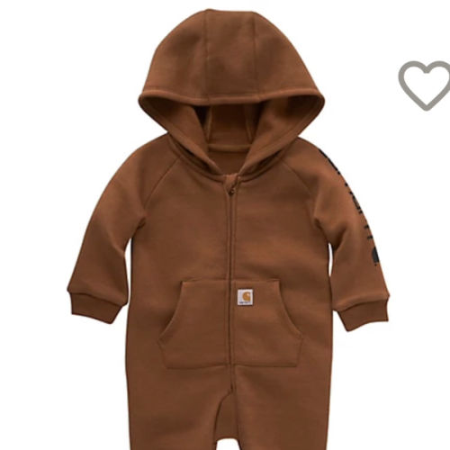 Carhartt Baby Boys' Fleece Zip Front Long-Sleeve Coveralls