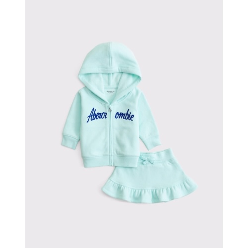 baby fleece skirt set